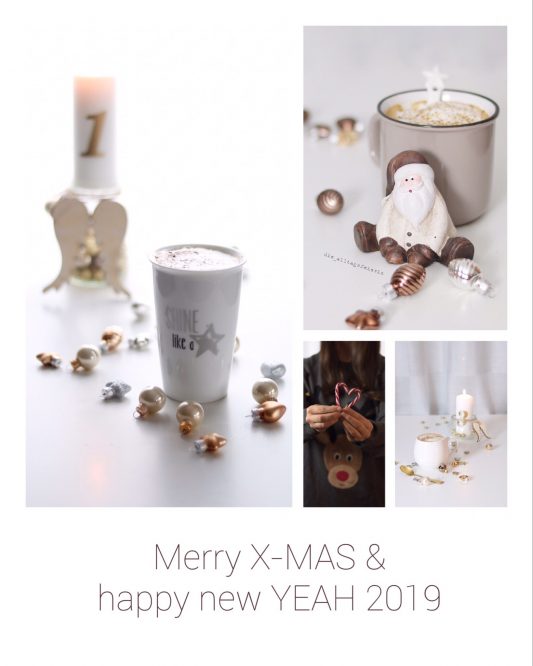 Weihnachtswünsche und Grüße von diealltagsfeierin, Merry X-Mas and a happy new year 2019