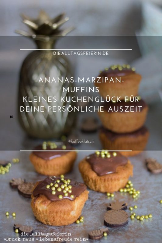 Ananas-Marzipan-Muffins, diealltagsfeierin.de, Ananas, Muffins, Marzipan