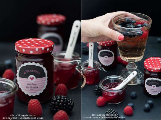 Wilde Beeren Lillet Marmelade Brotaufstrich Mit Schwips Diealltagsfeierin De