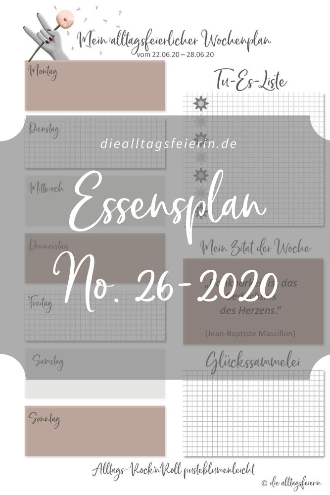 Essensplan No 26-2020
