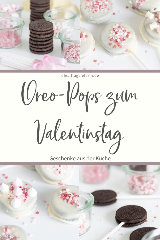 Oreo-Valentins-Pops, einfaches Rezept zum Valentinstag für alle die Oreos lieben.