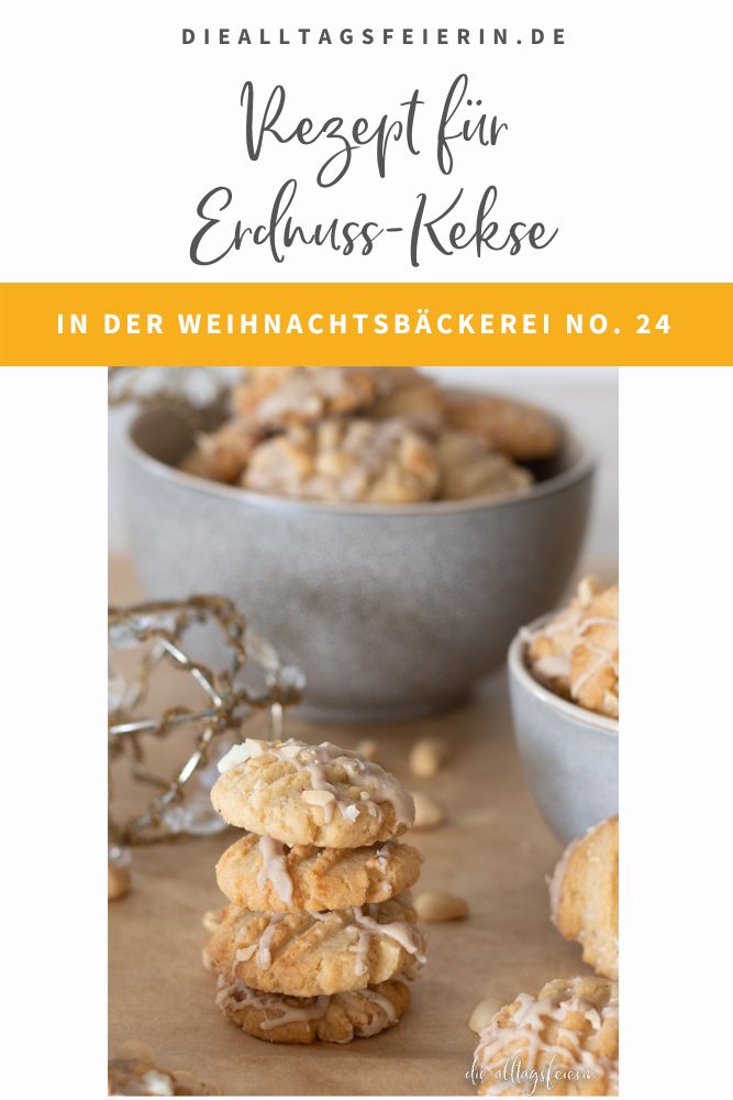 Erdnuss-Kekse, Rezept für die Weihnachtsbäckerei, Plätzchenrezepte auf diealltagsfeierin.de