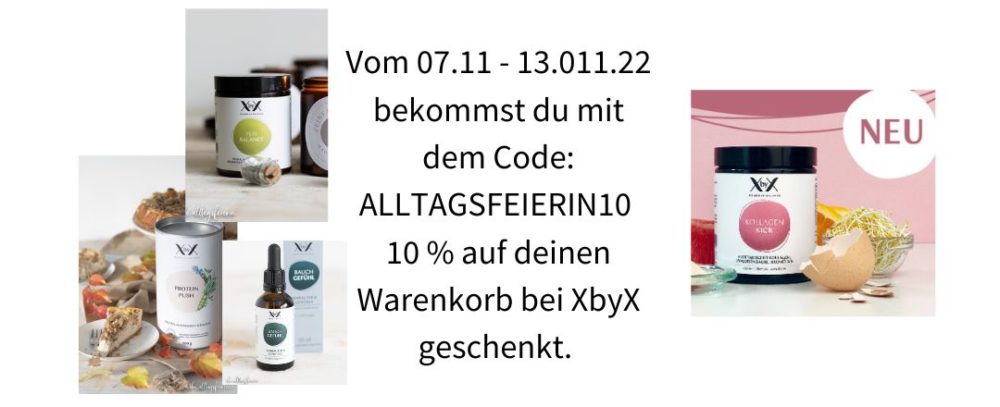 XbyX aktueller Rabattcode November 2022, diealltagsfeierin.de