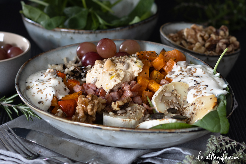 Herbst-Bowl -Rezept mit ALDI Eigenmarken, diealltagsfeierin.de