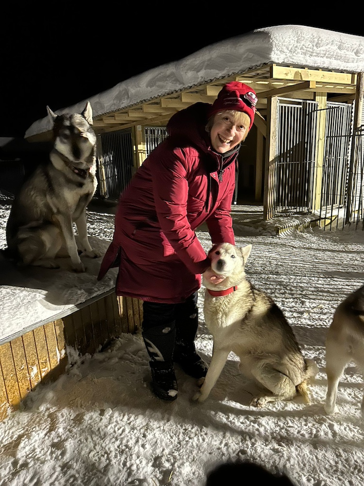 Reise nach Lappland, Connys Mutausbruch, diealltagsfeierin.de, Conny und Huskies