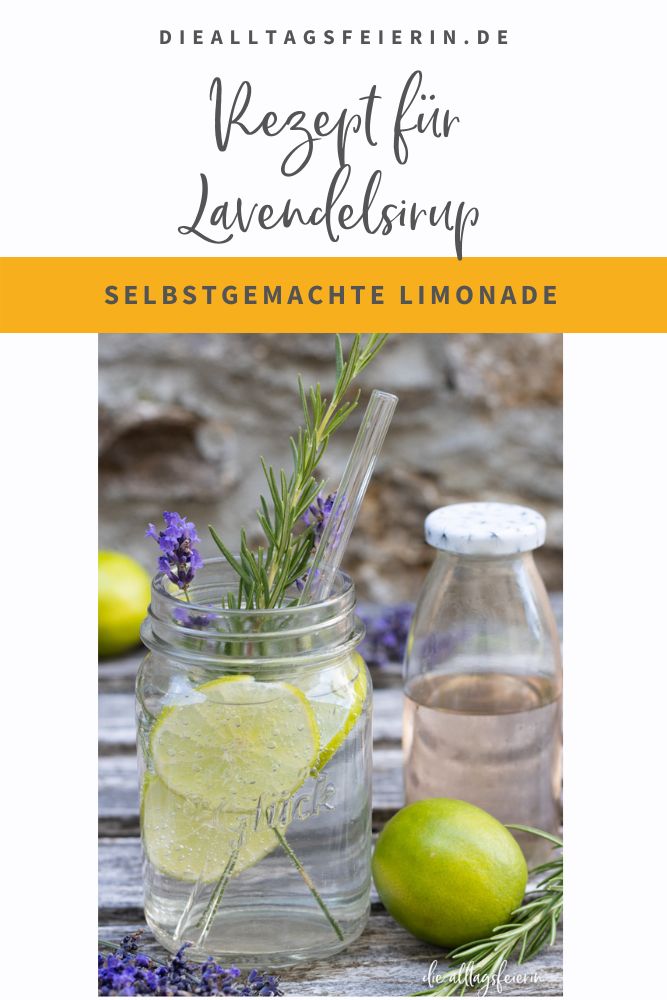Rezept für Lavendelsirup, diealltagsfeierin.de