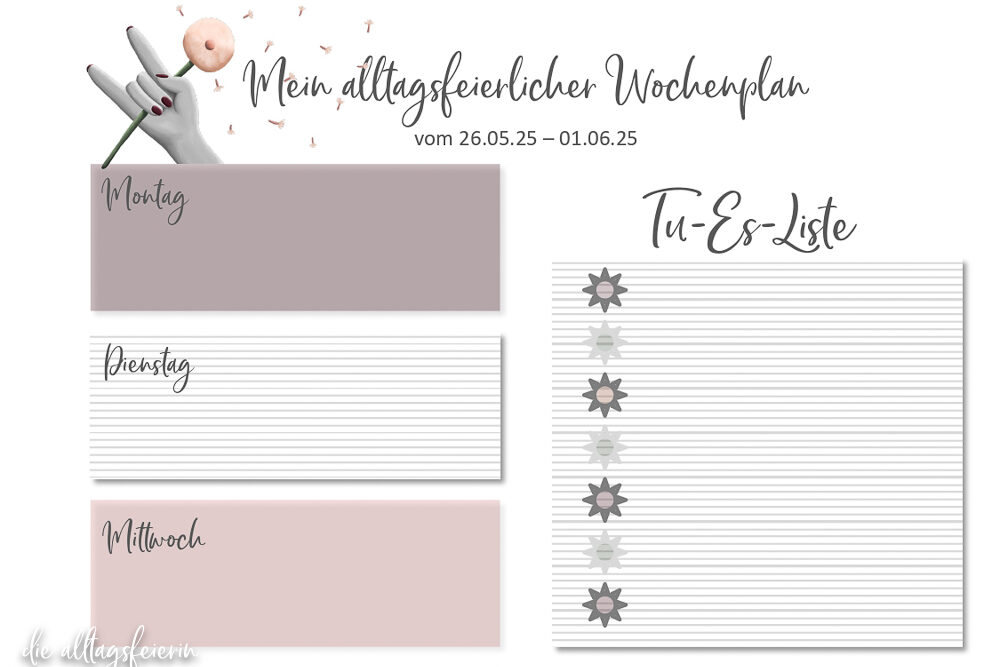 Essensplan No 22-2025, der Speiseplan auf diealltagsfeierin.de